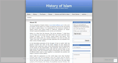 Desktop Screenshot of historyofislam.com